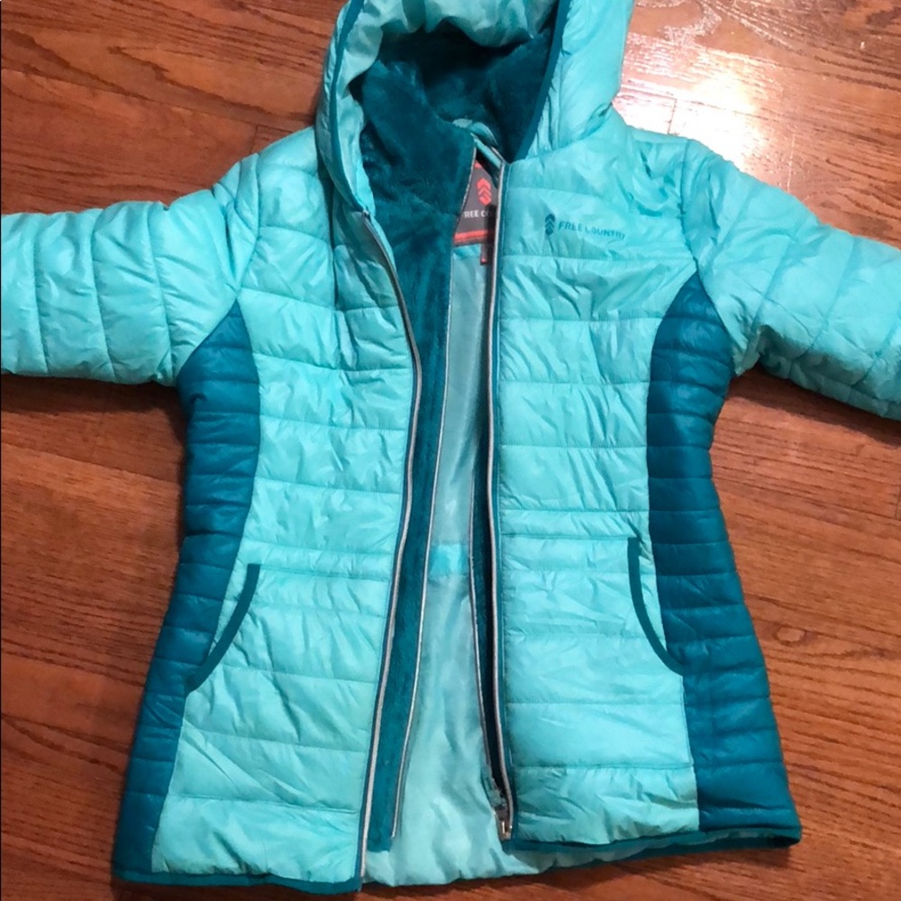 Free country youth XL puffer jacket - girls